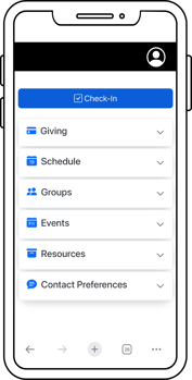 App Screen w Check-In button