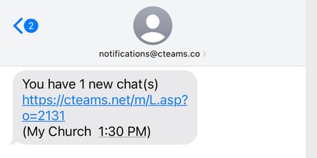 New Chat Msg