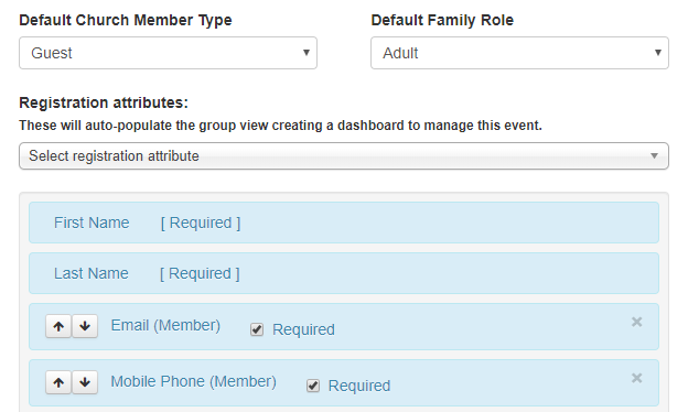 Registration Settings - Connection Card